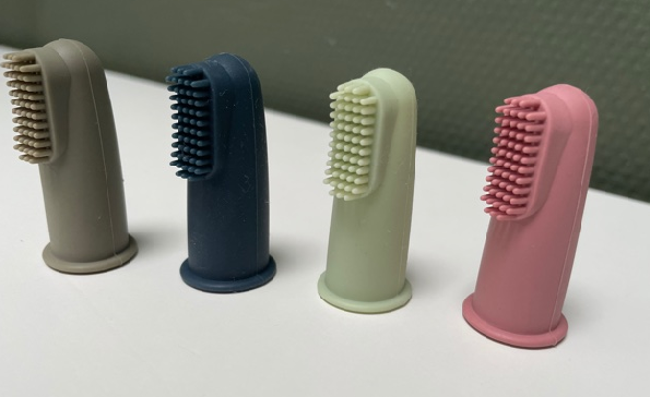 Siliconen vinger tandenborstel